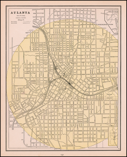 89-Georgia Map By George F. Cram