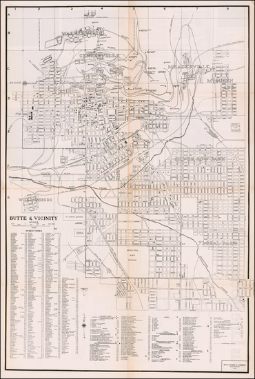 47-Montana Map By Butte Chamber of Commerce