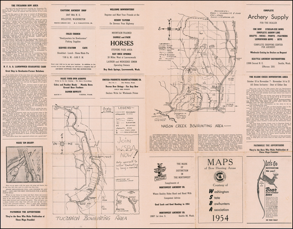 57-Washington Map By Washington State Bowhunters Association