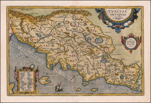 43-Northern Italy Map By Abraham Ortelius