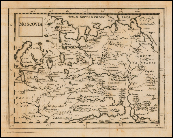 11-Russia Map By Sir Jonas Moore