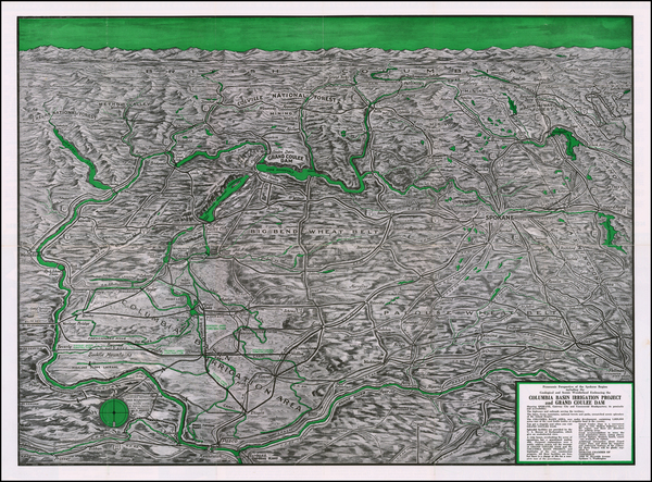 3-Washington Map By Spokane Chamber of Commerce