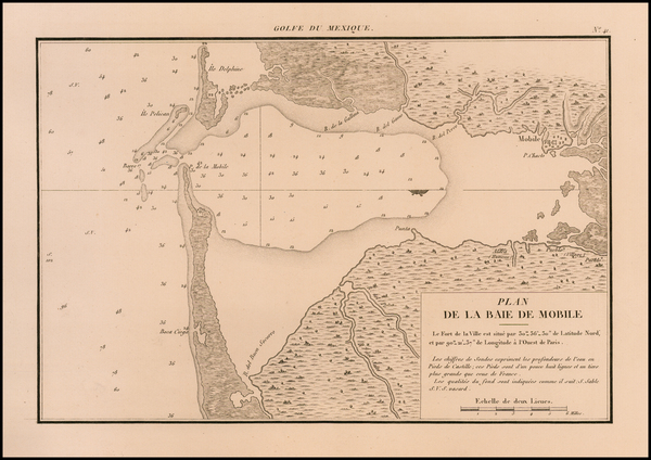 79-Alabama and Alaska Map By Depot de la Marine