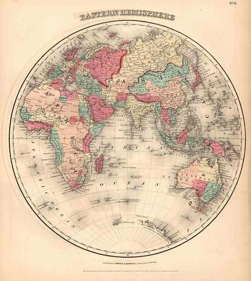 56-World, Eastern Hemisphere, Polar Maps, Atlantic Ocean, Australia & Oceania and Oceania Map 