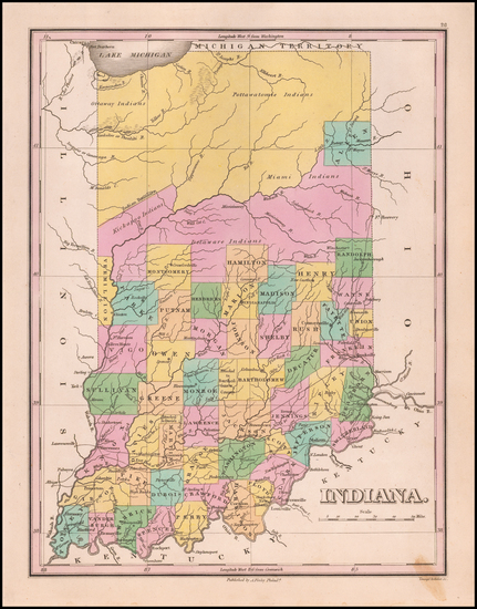 42-Indiana Map By Anthony Finley