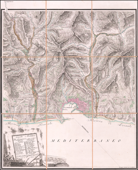 94-Northern Italy Map By Guiseppe Caniani