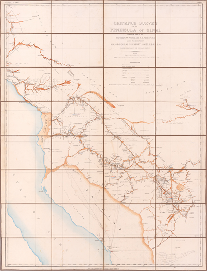 83-Middle East and Holy Land Map By Ordinance Survey Office