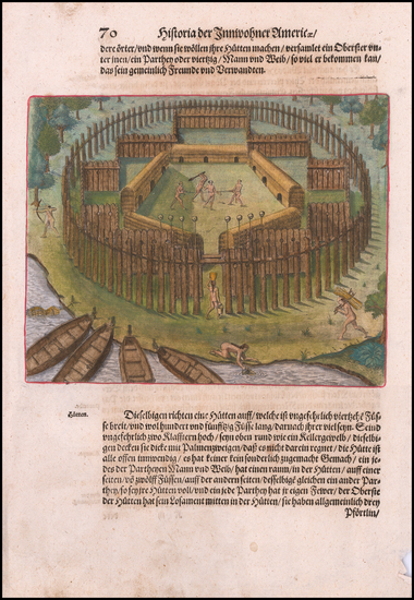 32-Brazil Map By Theodor De Bry