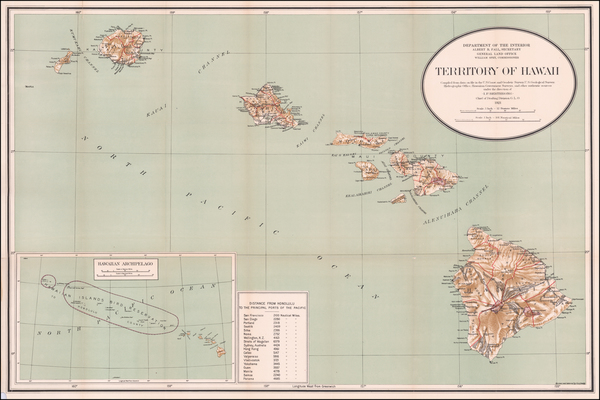 47-Hawaii and Hawaii Map By U.S. General Land Office