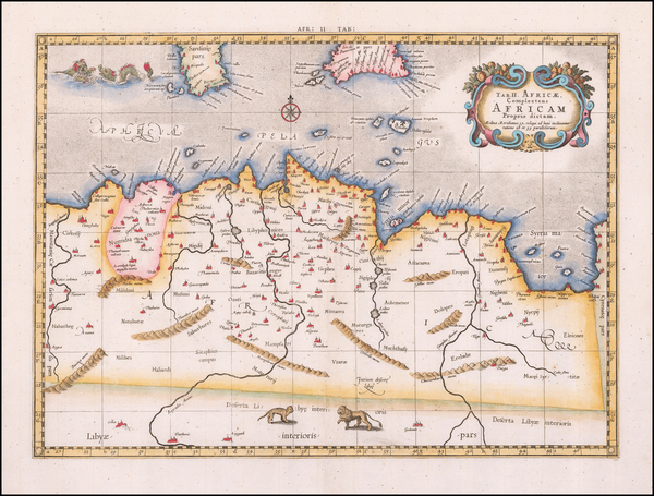 15-North Africa Map By  Gerard Mercator