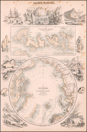 58-Polar Maps Map By Archibald Fullarton & Co.
