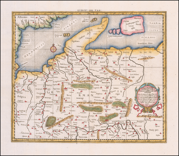 38-Poland and Germany Map By  Gerard Mercator
