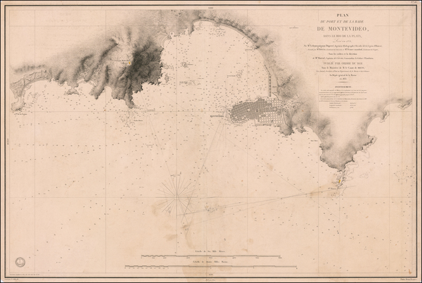 9-Argentina and Uruguay Map By Depot de la Marine