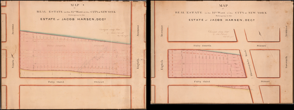 17-New York City Map By John J. Serrell