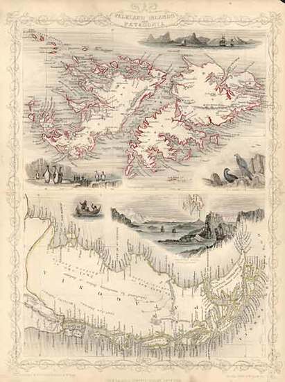 46-South America Map By John Tallis