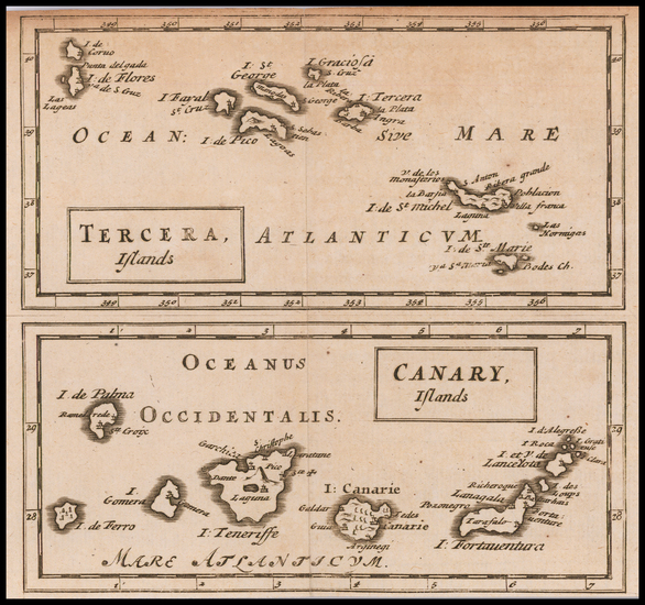 14-Atlantic Ocean and Portugal Map By Sir Jonas Moore