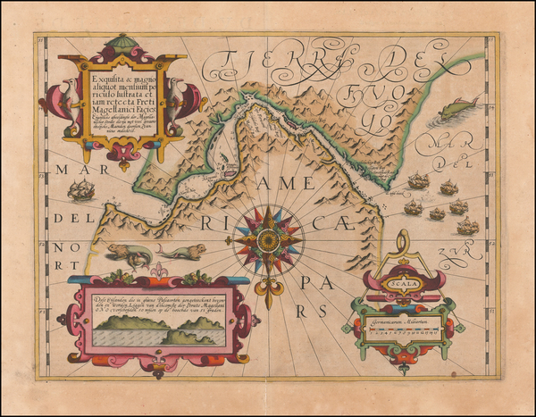 9-Polar Maps and South America Map By Gerard Mercator