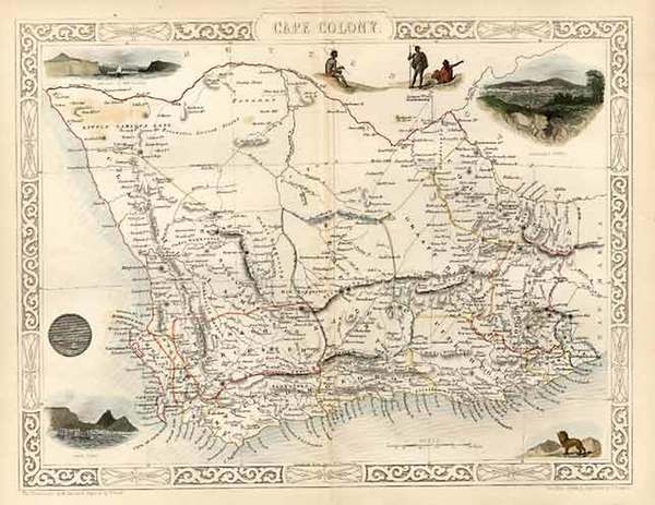 46-Africa and South Africa Map By John Tallis