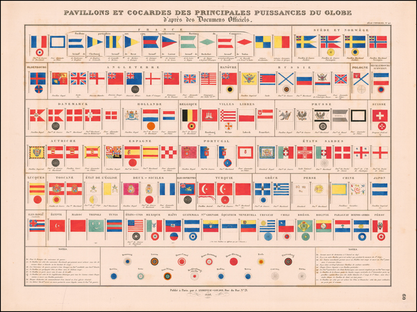 59-Curiosities Map By J. Andriveau-Goujon