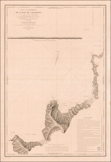 76-Chile Map By Abel Aubert   Du Petit-Thouars