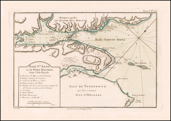 5-Canada Map By Jacques Nicolas Bellin