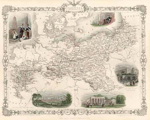 86-Europe, Baltic Countries and Germany Map By John Tallis