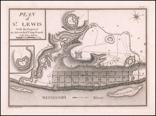 24-Midwest and Missouri Map By Georges Henri Victor Collot