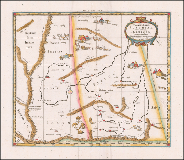 41-China and Central Asia & Caucasus Map By  Gerard Mercator