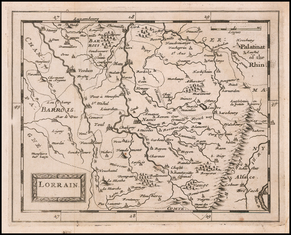 0-France and Nord et Nord-Est Map By Sir Jonas Moore