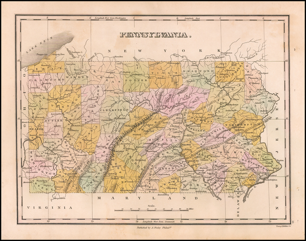 64-Pennsylvania Map By Anthony Finley