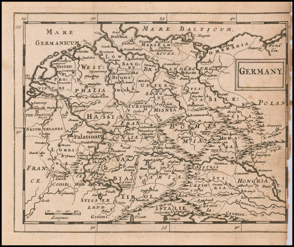 60-Germany Map By Sir Jonas Moore