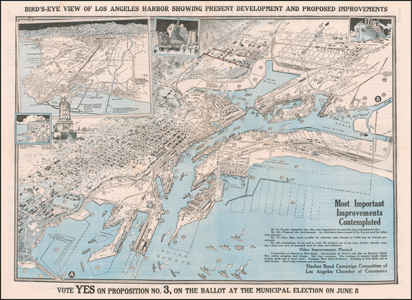 100-Los Angeles Map By Los Angeles Chamber of Commerce. Harbor Bond Campa