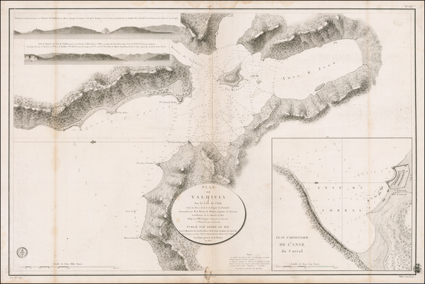 66-Chile Map By Depot de la Marine