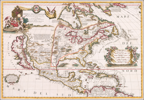 44-United States, Texas, Midwest, Southwest, North America and California as an Island Map By Vinc