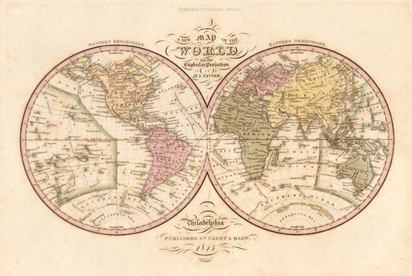 23-World and World Map By Henry Schenk Tanner