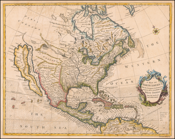 43-North America and California as an Island Map By Richard William Seale