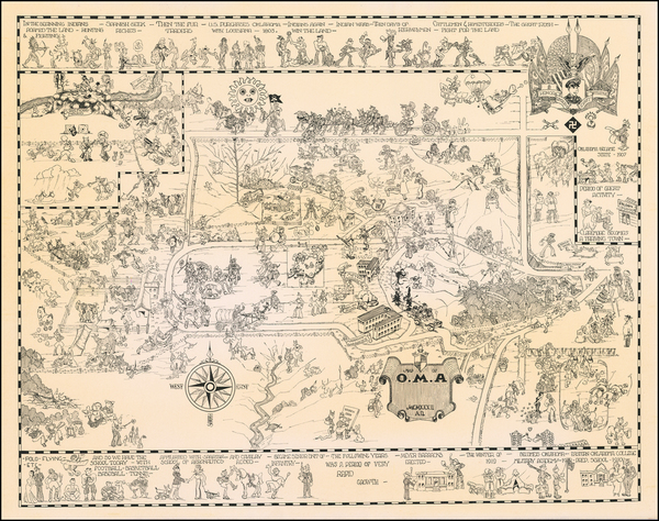 49-Oklahoma & Indian Territory and Pictorial Maps Map By Leonard Earl Warren