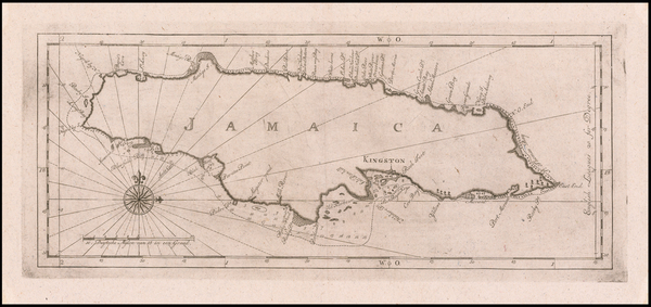 59-Jamaica Map By Gerard Hulst Van Keulen