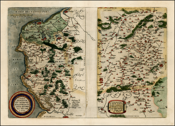 7-France Map By Abraham Ortelius