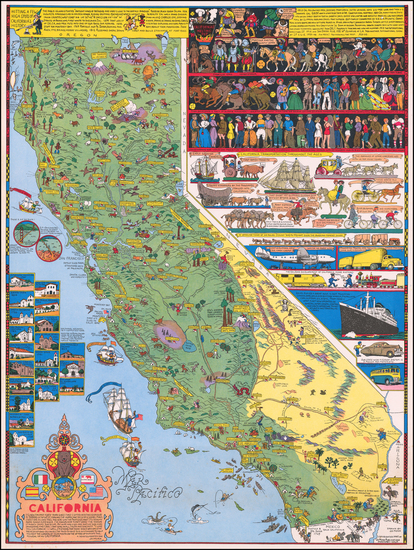 40-California Map By Jo Mora