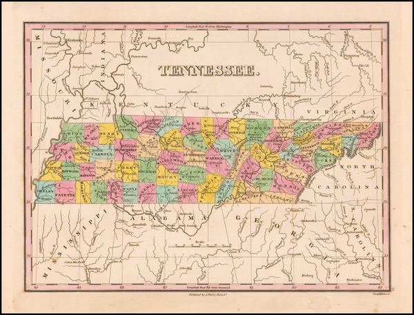 35-Tennessee Map By Anthony Finley