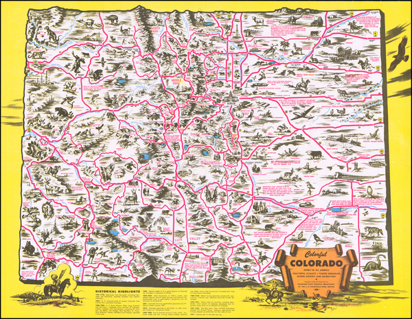 36-Colorado and Colorado Map By Colorado State Highway Department