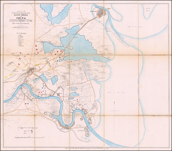 77-China Map By British Admiralty / Topographical Depot, War Office