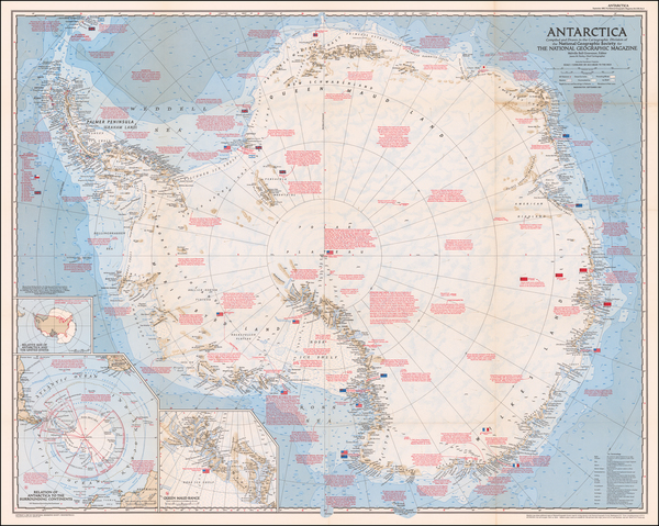 93-Polar Maps Map By National Geographic Society