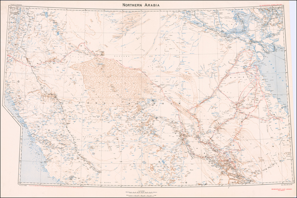 66-Middle East and Arabian Peninsula Map By Royal Geographical Society