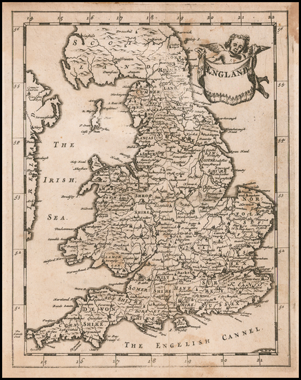 40-England Map By Sir Jonas Moore