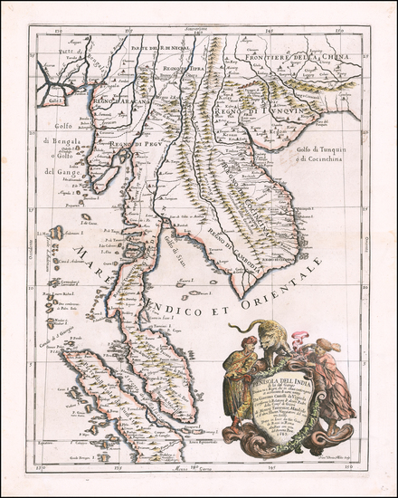 92-Southeast Asia, Singapore, Indonesia, Malaysia and Thailand, Cambodia, Vietnam Map By Giacomo G