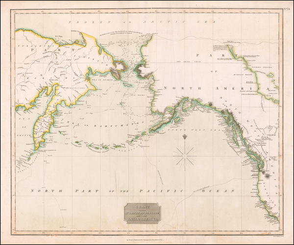 45-Alaska, Pacific, Russia in Asia and Canada Map By John Thomson