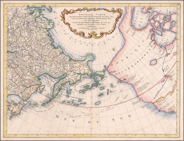 88-Pacific Ocean, Alaska, Russia in Asia and Canada Map By Paolo Santini