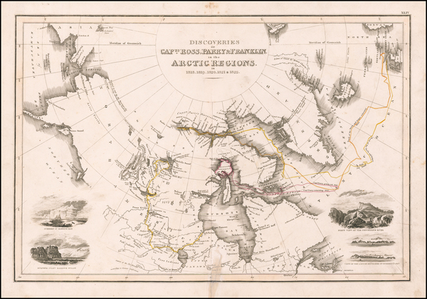 29-Polar Maps, Alaska, Canada and Western Canada Map By John Wyld